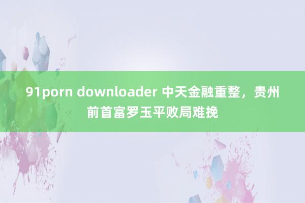 91porn downloader 中天金融重整，贵州前首富罗玉平败局难挽