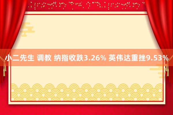 小二先生 调教 纳指收跌3.26% 英伟达重挫9.53%