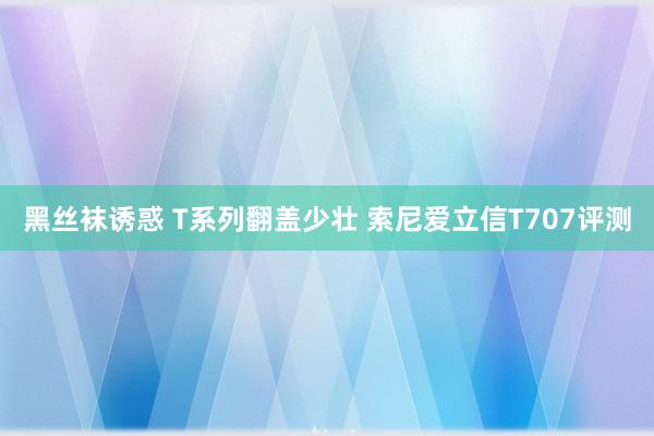 黑丝袜诱惑 T系列翻盖少壮 索尼爱立信T707评测