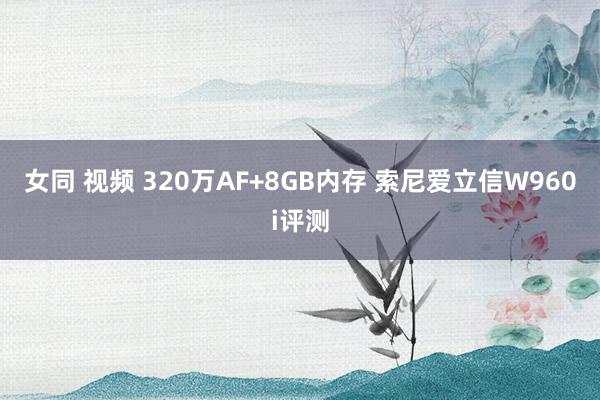 女同 视频 320万AF+8GB内存 索尼爱立信W960i评测