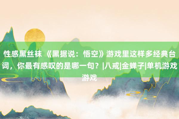 性感黑丝袜 《黑据说：悟空》游戏里这样多经典台词，你最有感叹的是哪一句？|八戒|金蝉子|单机游戏